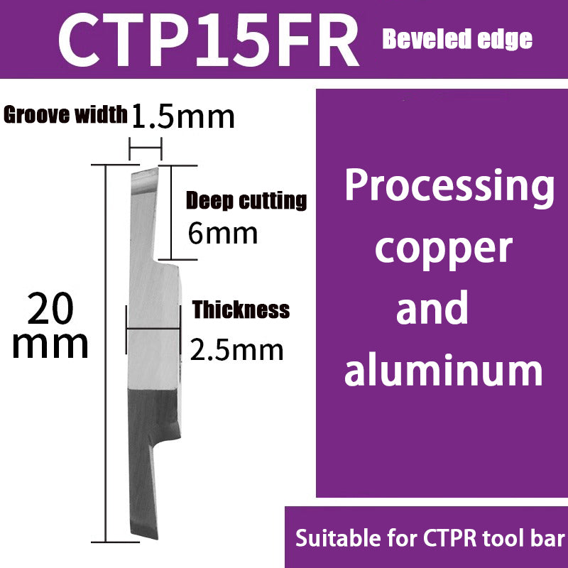 98-CTPA15FRN Swiss CNC Machine Blade Flat Bevel Groove Cutting Tool Shandong Denso Pricision Tools Co.,Ltd.